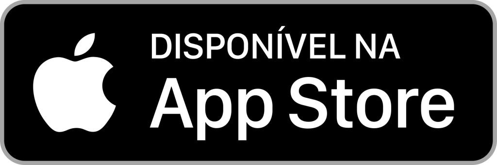 Botão de disponível na Apple App Store para aplicativo de transporte escolar Aplicabus.